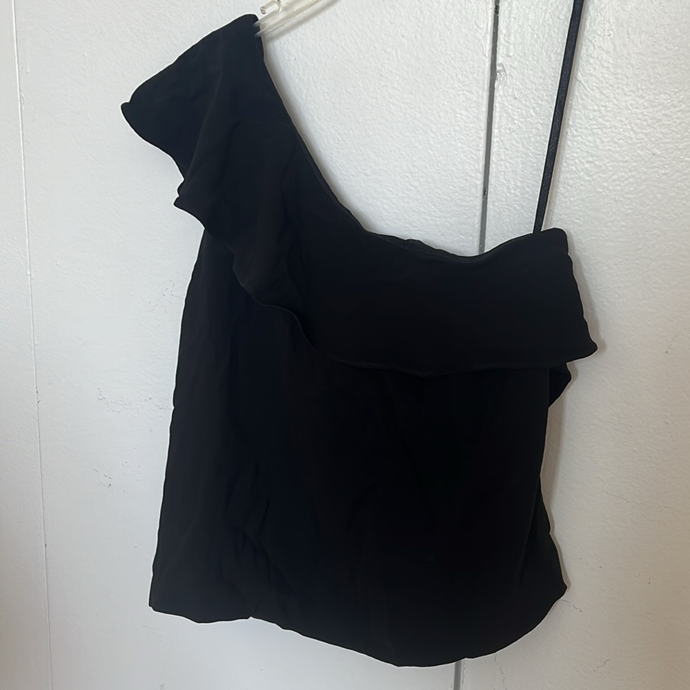Club Monaco one shoulder ruffle top - Picture 2 of 14